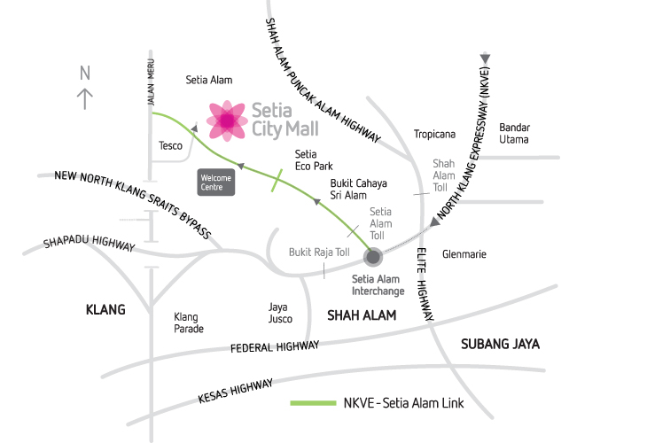 setia city mall map